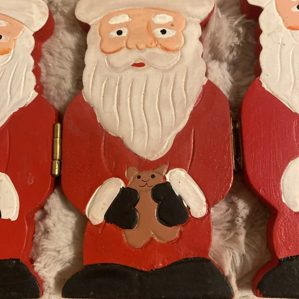 World Bazaar Folded Hinged Santas